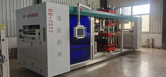 650 मिमी मल्टी स्टेशन ब्लिस्टर कप बनाने की मशीन पूरी तरह से स्वचालित पीवीसी